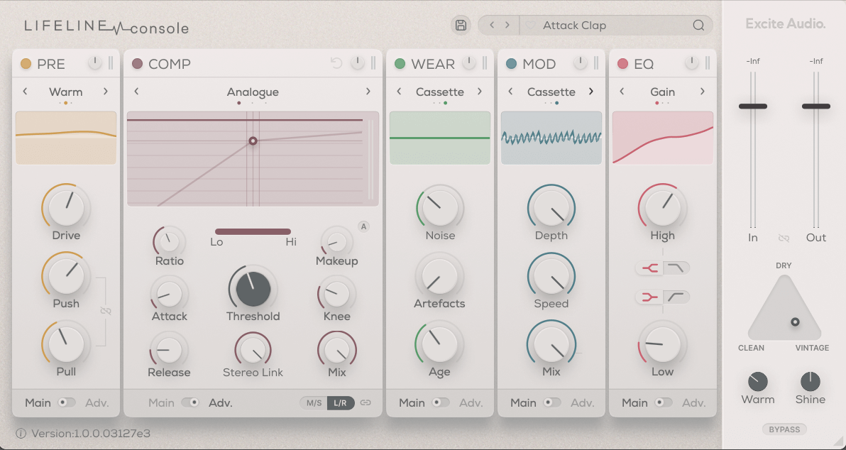 Excite Audio Lifeline Console screenshot 1